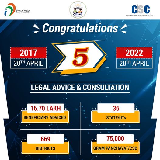 5 Years of Tele-Law!!
 Tele-Law’s Crowning Achievement thus far…
 Endeavour an…
