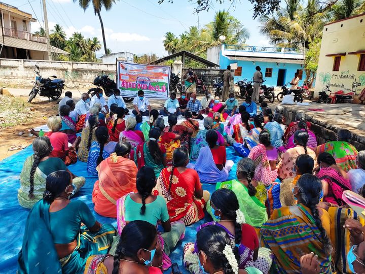 Farmer eKYC Camp at the Gram Sabha Meeting in Ramiyanahalli Village, Morappur Bl…