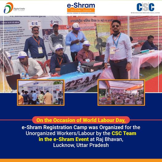 On the Occasion of World Labour Day, e-Shram Registration Camp was Organized for…