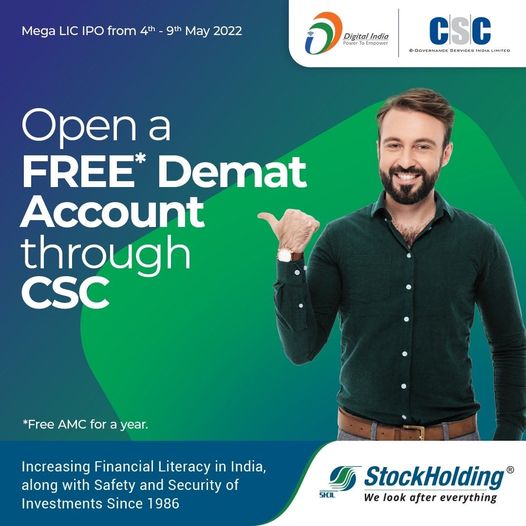 Open DEMAT Account for FREE through CSC…
 VLEs can help every policyholder by …