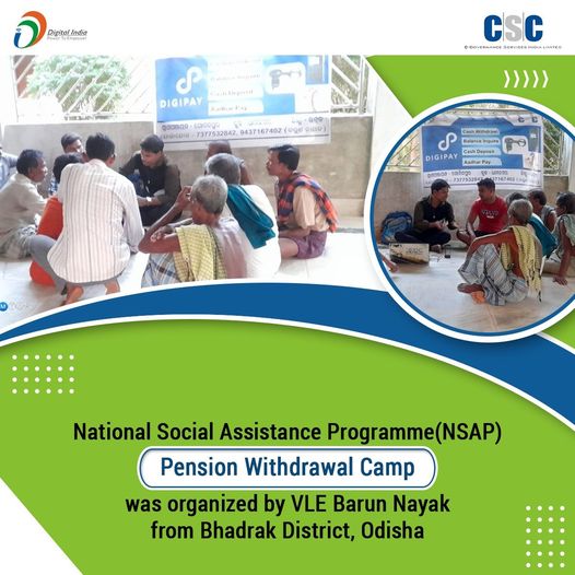 National Social Assistance Programme(#NSAP) Pension Withdrawal Camp was organize…