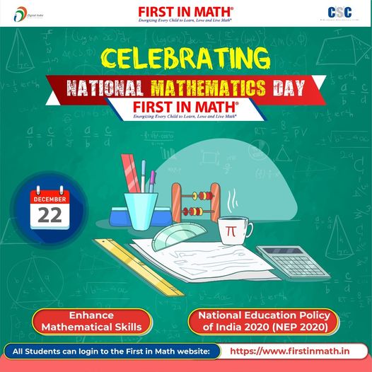 CELEBRATING NATIONAL MATHEMATICS DAY TODAY…
 Play the great Game of Maths to C…