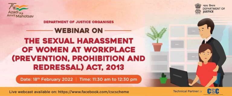 Department of Justice organizing Webinar on the Sexual Harassment of Women at Wo…