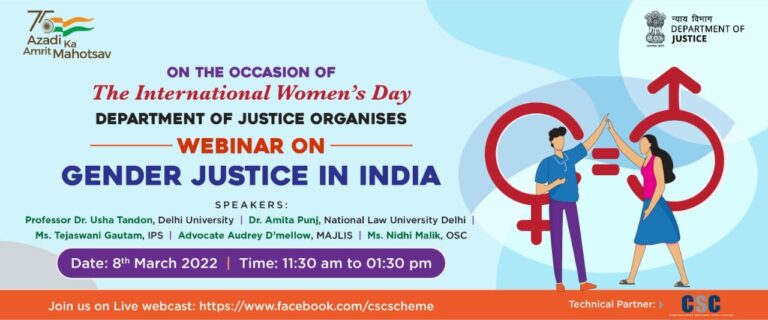 On the occasion of the International Women’s Day DEPARTMENT OF JUSTICE ORGANISIN…