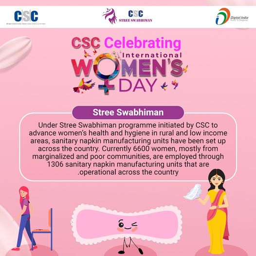 CSC Celebrating International Women’s Day … Stree Swabhiman !!  Under Stree Swa …