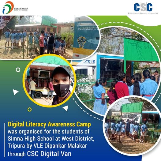 Digital Literacy Awareness Camp was organised for the students of Simna High Sch…