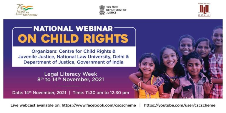 NATIONAL WEBINAR ON CHILD RIGHTS…
 Watch it LIVE on the #CSC Facebook Page, on…