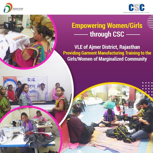 Empowering Women/Girls through #CSC!!
 VLE of Ajmer District, Rajasthan Providin…