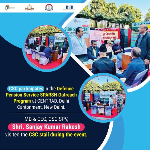 CSC participates in the Defence Pension Service SPARSH Outreach Program at CENTR…