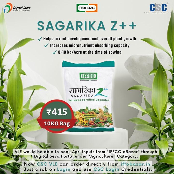 IFFCO SAGARIKA Z++ @ Rs. 415
 VLE would be able to book Agri inputs from “#IFFCO…