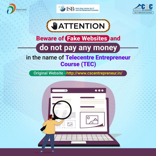 ATTENTION!!
 Beware of Fake Websites and do not pay any money in the name of Tel…