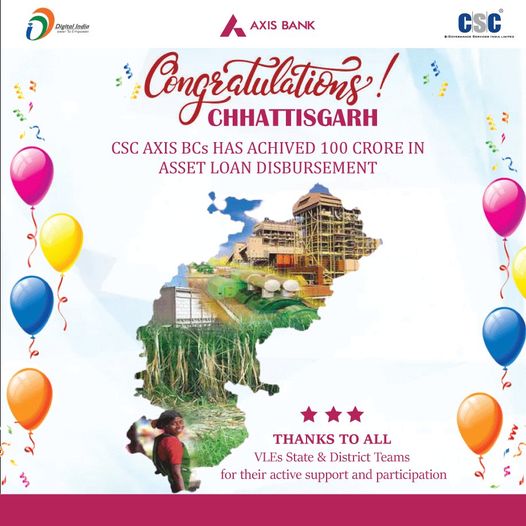 Congratulations!!!!
 #Chhattisgarh State Team for disbursement of 100 Crore Loan…