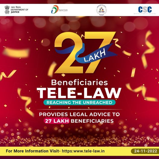27 Lakh beneficiaries across the country have been empowered with pre-litigation…