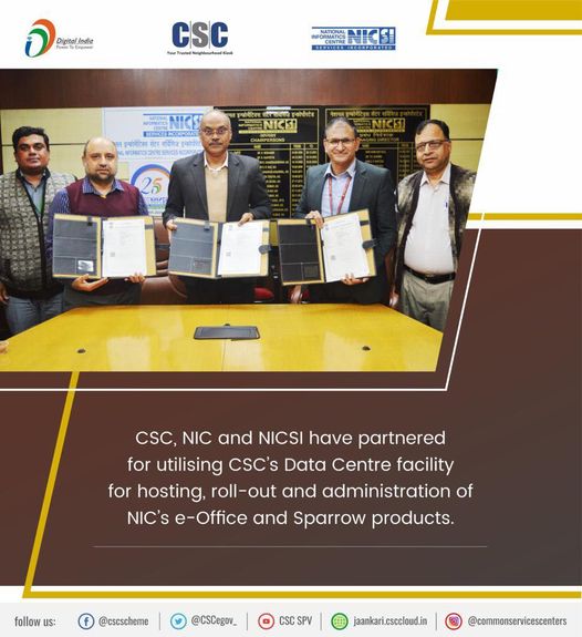 CSC, NIC and NICSI have come together for utilising CSC’s Data Centre facility f…