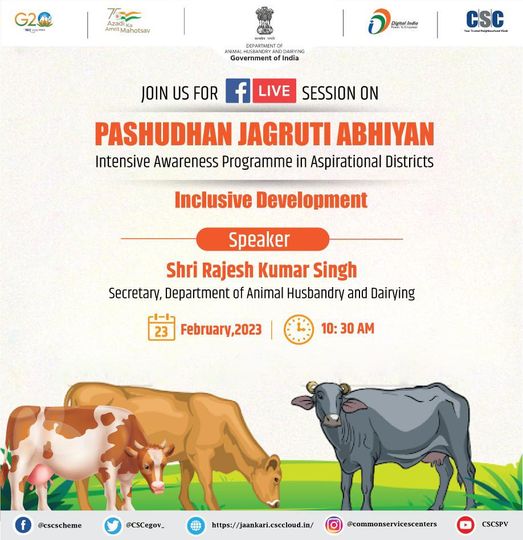Join us for FB Live session on Pashudhan Jagruti Abhiyan, an Intensive Awareness…