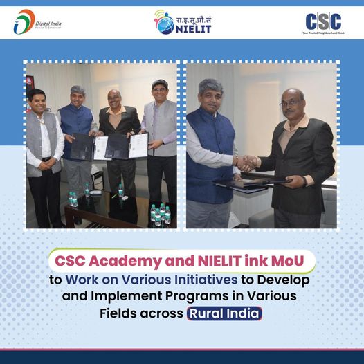 CSC Academy and #NIELIT will work on Various Initiatives and programs such as Sk…
