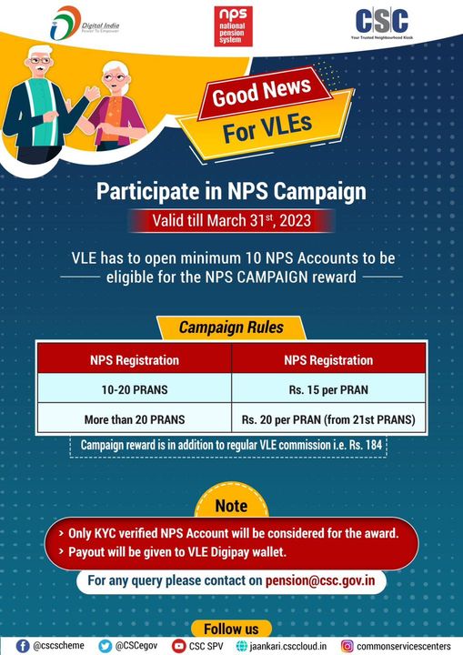 Participate in NPS campaign by opening minimum 10 NPS accounts and win additiona…