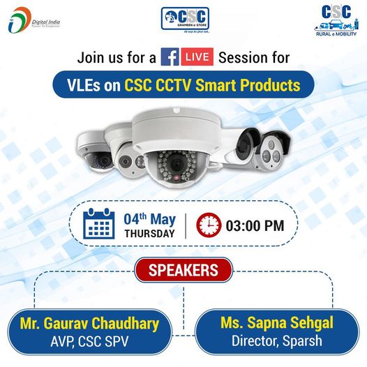 Join us for a Facebook Live session with AVP, CSC SPV Mr. Gaurav Choudhary and D…