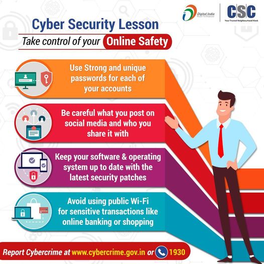 Cyber Security Lesson!

Take control of your online safety through these measure…