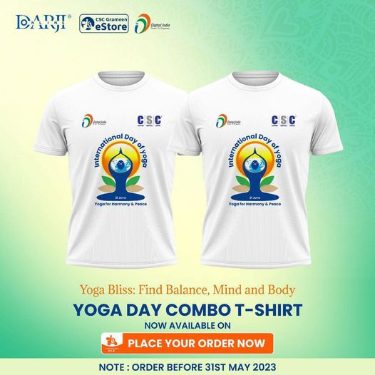 Participate in the #InternationalYogaDay celebrations with the Yoga Day combo t-…