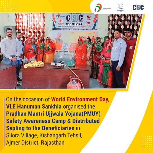 On the occasion of #WorldEnvironmentDay, VLE Hanuman Sankhla organised the Pradh…