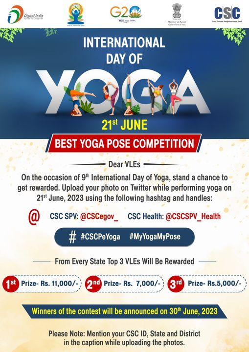 This #InternationalDayofYoga2023, #CSC brings you the BEST YOGA POSE COMPETITION…