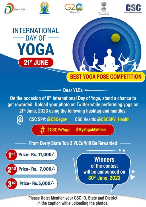 This #InternationalDayofYoga2023, #CSC brings you the BEST YOGA POSE COMPETITION…