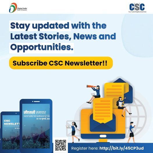 Stay updated with the Latest Stories, News and Opportunities…
 Subscribe CSC N…