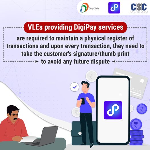 Attention!!
 VLEs providing #DigiPay services are required to maintain a physica…