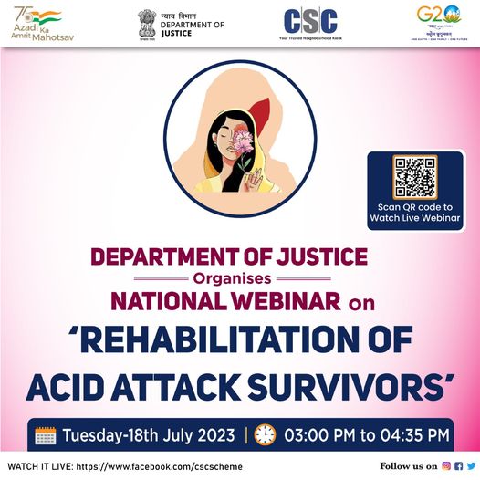 DEPARTMENT OF JUSTICE is organizing a NATIONAL WEBINAR on ‘REHABILITATION OF ACI…