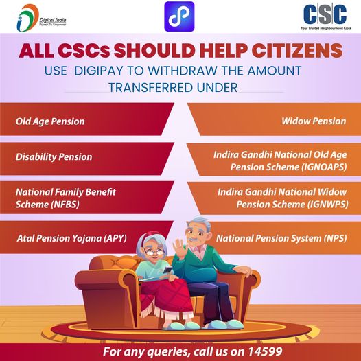 All CSCs should help citizens use #DigiPay to withdraw the amount transferred un…