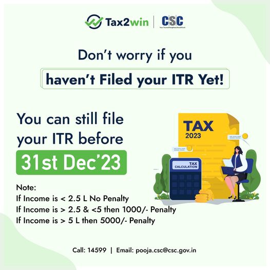 Don’t worry it you haven’t Filed your ITR Yet!!
 You can still file your ITR bef…