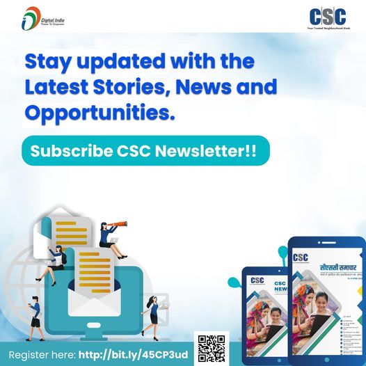 Stay updated with the Latest Stories, News and Opportunities…
 Subscribe CSC N…