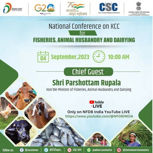 National Conference on KCC for FISHERIES, ANIMAL HUSBANDRY & DAIRYING…

Join S…