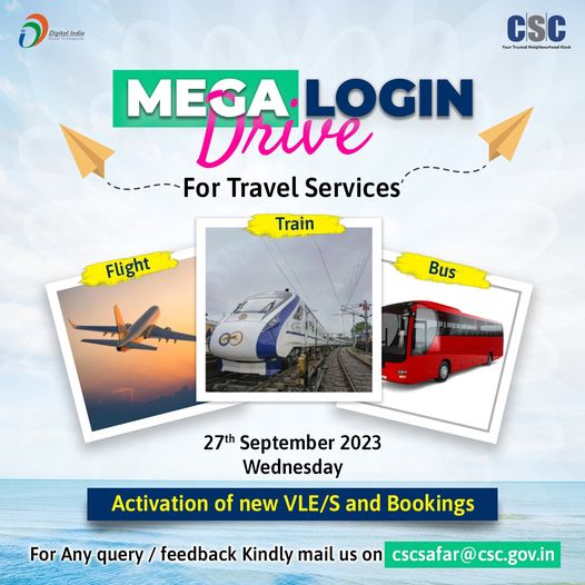 MEGA LOGIN Drive for Travel Services – 27th September, 2023 (Today)…
 Activate…