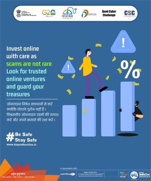 Invest online with care as scams are not rare, look for trusted online ventures …