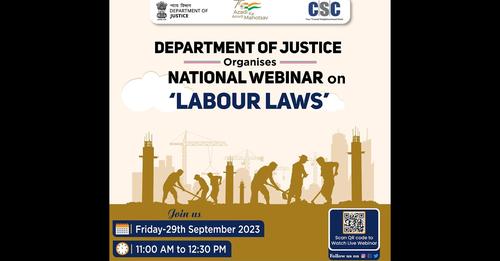DoJ organises 19th National Webinar on Labour Laws under #LLLAP