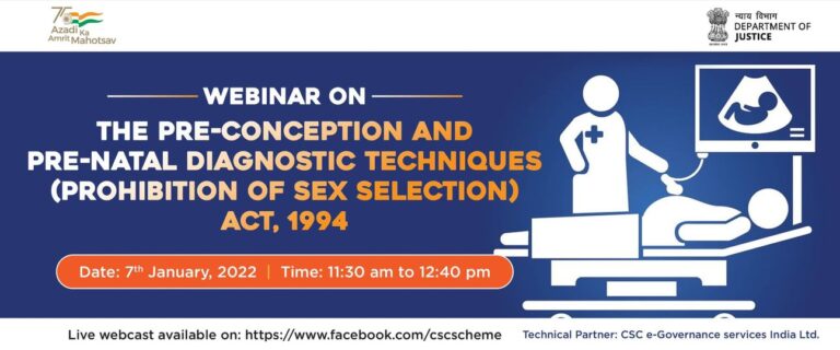 Webinar on Pre-Conception and Pre-Natal Diagnostic Techniques (Prohibition of Se…