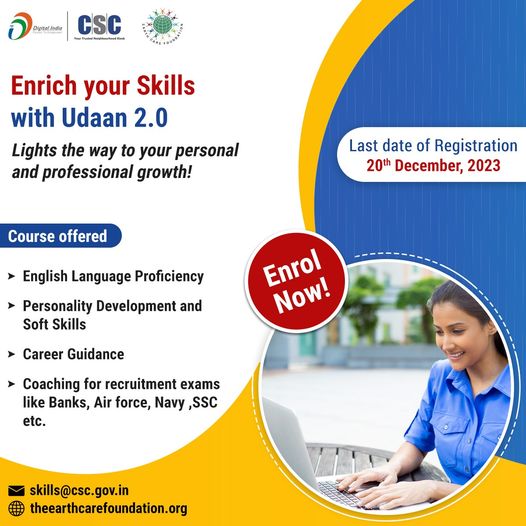 Enrich your Skills with Udaan 2.0…
LIGHTS THE WAY TO YOUR PERSONAL AND PROFES… Enrich your Skills with Udaan 2.0…
LIGHTS THE WAY TO YOUR PERSONAL AND PROFES…