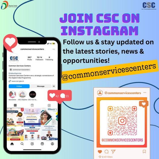 Join #CSC on Instagram…
 Follow us & stay updated on the latest stories, n…
