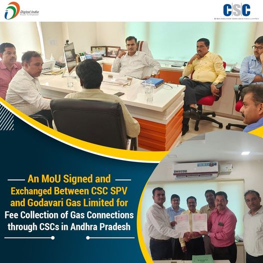 An MoU was Signed and Exchanged Between CSC SPV and Godavari Gas Limited for the…