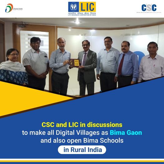 CSC and #LIC are in discussions to make all Digital Villages as Bima Gaon and al…
