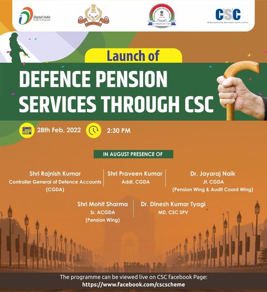 CSC has partnered with the Principal Controller of Defence Accounts (Pensions) t…