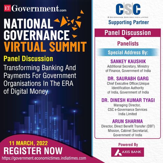 National Governance Virtual Summit…
 TRANSFORMING BANKING AND PAYMENTS FOR GOV…
