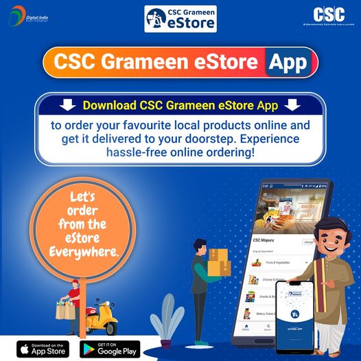 CSC Grameen eStore App…
 Download CSC Grameen eStore App to order your favouri…
