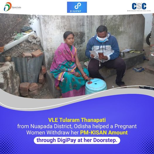 VLE Tularam Thanapati from Nuapada District, Odisha helped a Pregnant Women With…