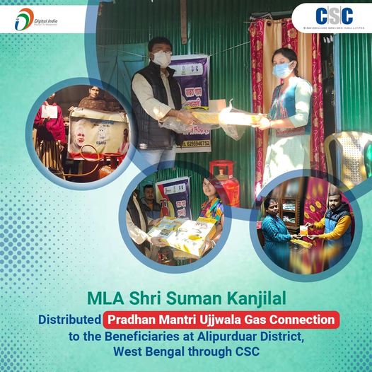 MLA Shri Suman Kanjilal Distributed Pradhan Mantri Ujjwala Gas Connection to the…