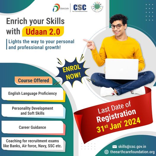 Enrich your Skills with Udaan 2.0…

LIGHTS THE WAY TO YOUR PERSONAL AND PROFES…