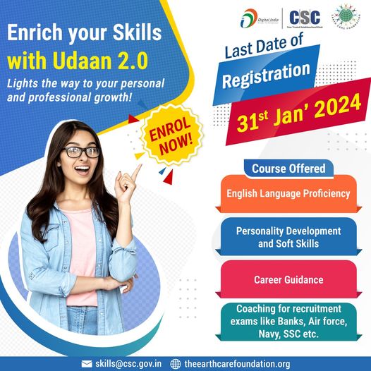 Enrich your Skills with Udaan 2.0…
LIGHTS THE WAY TO YOUR PERSONAL AND PROFES… Enrich your Skills with Udaan 2.0…
LIGHTS THE WAY TO YOUR PERSONAL AND PROFES…