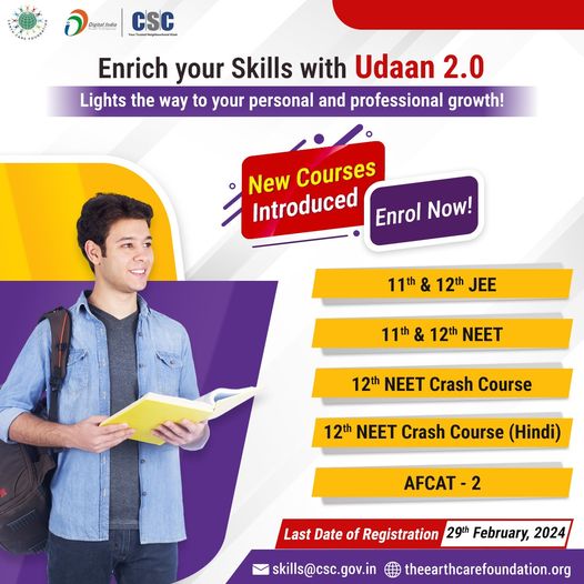 Enrich your Skills with Udaan 2.0…

LIGHTS THE WAY TO YOUR PERSONAL AND PROFES…